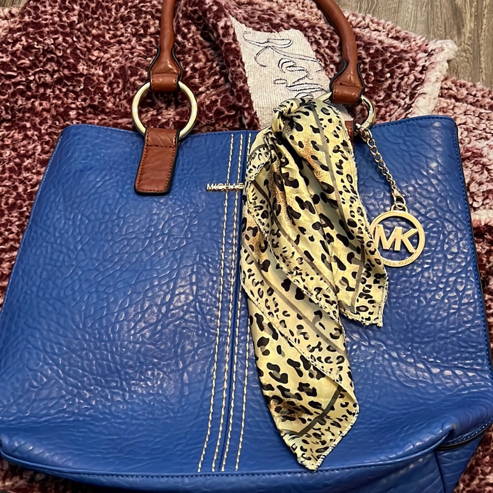 Dark blue Michael kors shoulder bag